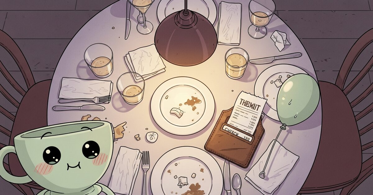 Il conto da 732€ per la cena di compleanno: il 'loud budgeting' in azione a tavola